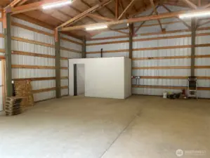 A full bathroom was just built in the shop!