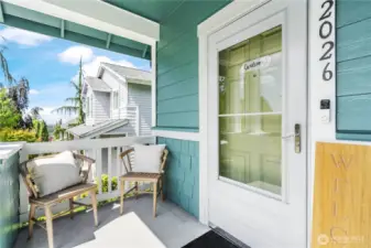 light-filled porch