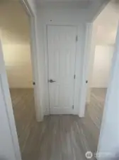 Linen closet between bedrooms