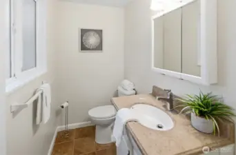 1/2 Bath in Primary Bedroom