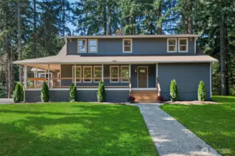 Side view w/ second entrance - grass color is digitally enhanced