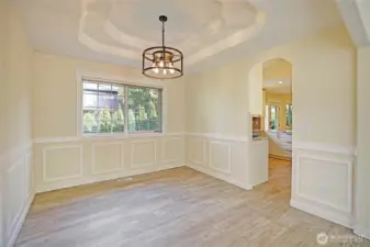 Large formal dining room.