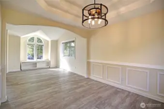 Dining room, looking back toward living room.