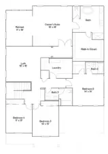 2nd floor with measurements