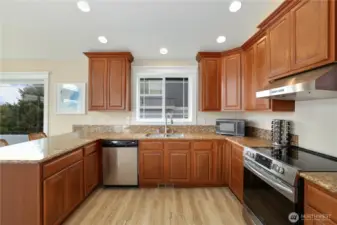 Granite counters and newer stainless appliances
