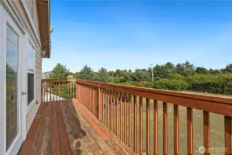 Deck off primary bedroom