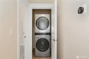 Newer LG laundry tower stays with the house!