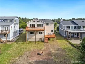 Large yard with firepit, tons of room to entertain!
