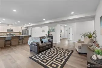 Great Room Concept w/Open Living, Dining and Kitchen