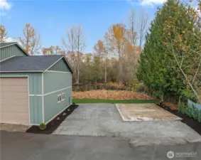 Extra Parking area for RV, Boat, Toys, Guests. Would also be a wonderful area for a garden!
