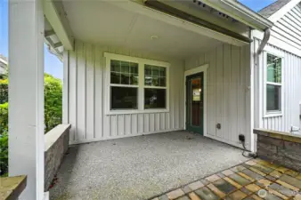 Covered back patio