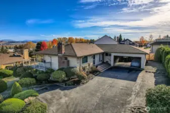 2 car carport, only needs a door.  RV parking and no HOA dues.