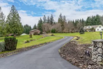 Beautiful paved driveway