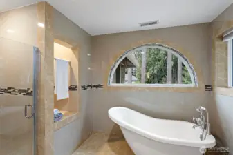 stand alone tub and separate shower