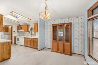 Dining Area Opens to Kitchen
