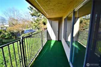 Storage room of patio