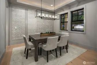 Designated dining room