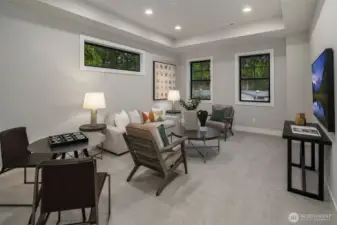 Flexible upper floor bonus room