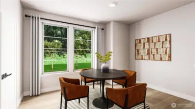 Dining. Main Floor.   Features and colors vary. Model Homes Photos. Pictures are for illustration only.