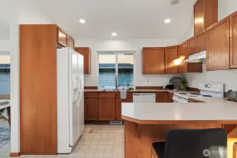 You'll love the connectedness of the kitchen, and how it stays open to the living spaces.