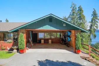 2-car carport.