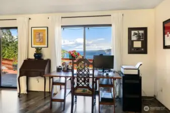 Office area with a view.