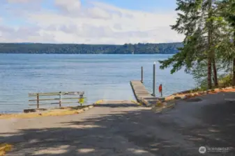 Triton Cove State Park boat launch.