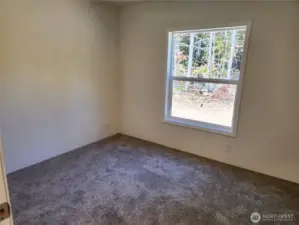 Guest rooms, den/office are all similar in size.