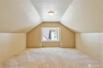 Spacious third bedroom with double closets