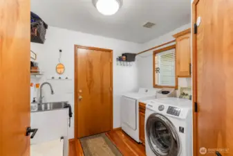 Laundry and walk-in pantry.