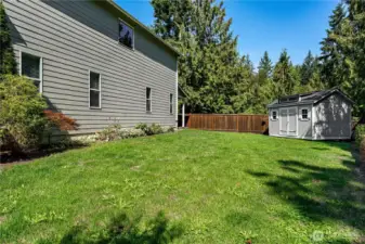 Large back yard fully fenced.