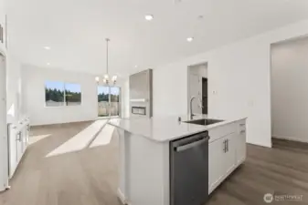 Actual Home Kitchen and Great Room