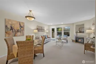 Living Room with Gas Fireplace