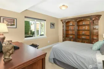 Downstairs den being used as a bedroom (no closet).