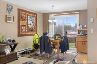Dining Room Offers Slider to West Facing Backyard. Beautiful Sunsets from here.