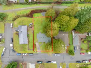 Property backs to 3rd Pl Walking Path