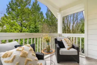 Private feel with serene surroundings