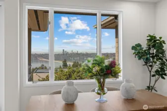 View from the Dining area (staged)