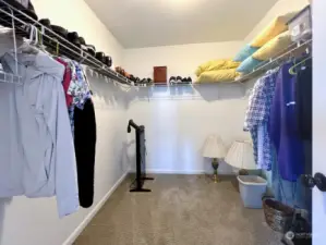 Large walk in closet