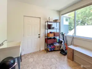 Large storage/utility room - could be finished into a home office or more!