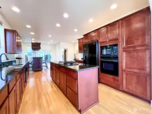 Large kitchen with great cabinet space