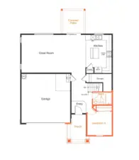 Main floor layout.