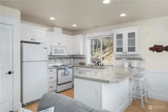 Kitchen in Space over detached Garage