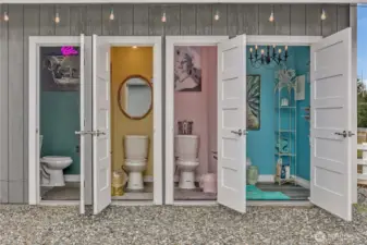 Additional 4 bathrooms for events/venue