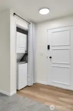 Rare in-unit laundry.