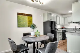 Separate dining area next to the kitchen.