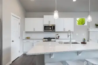 Generous Cabinetry and Storage options