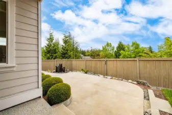 Hardscape backyard patio