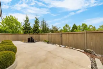 Easy care backyard