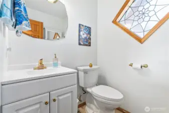 Main level powder room